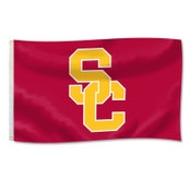 USC Trojans Cardinal SC Interlock 3 X 5 Nylomax Flag